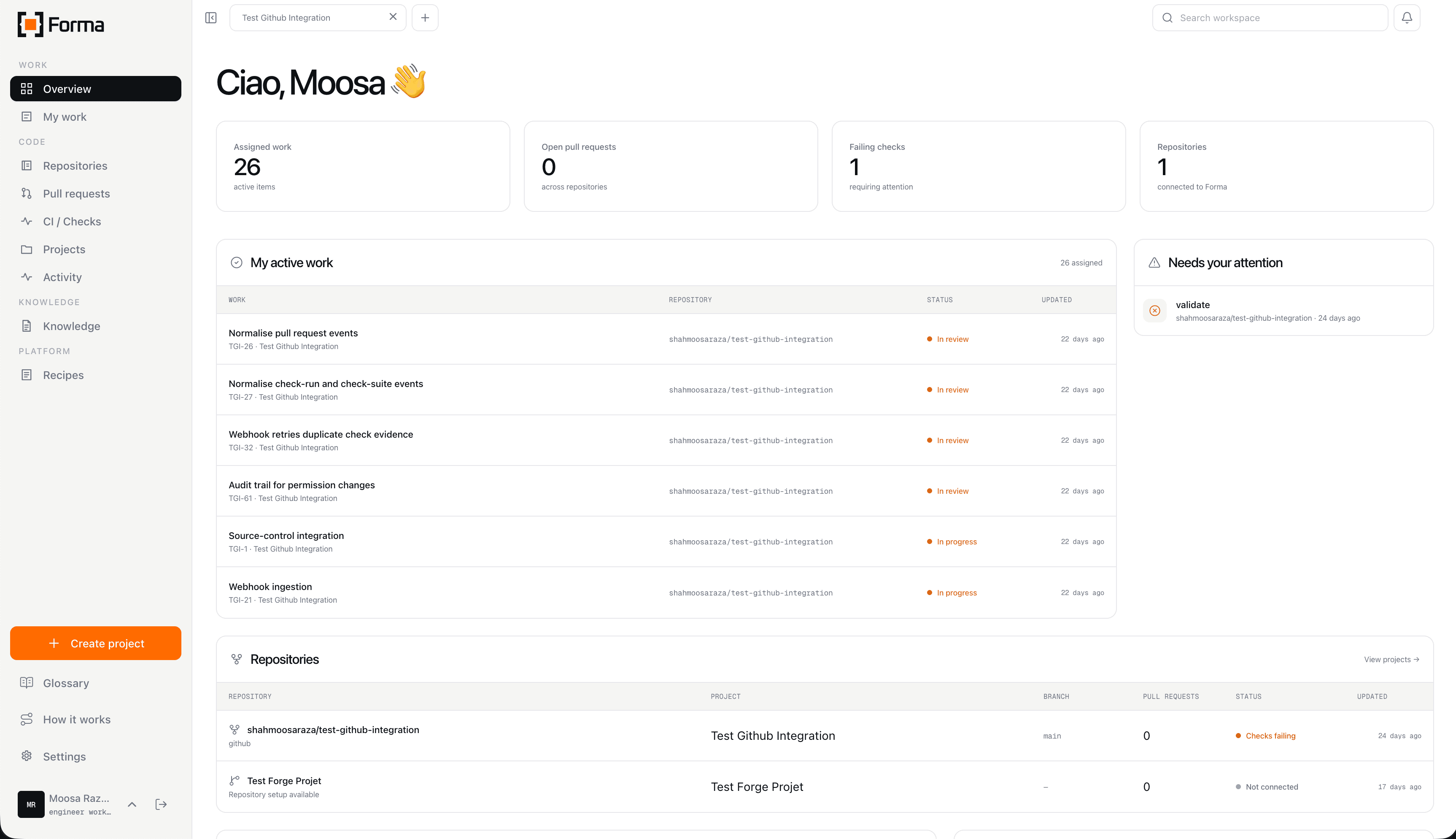 A Dashboard That Reads the Persona, Not Just the Project