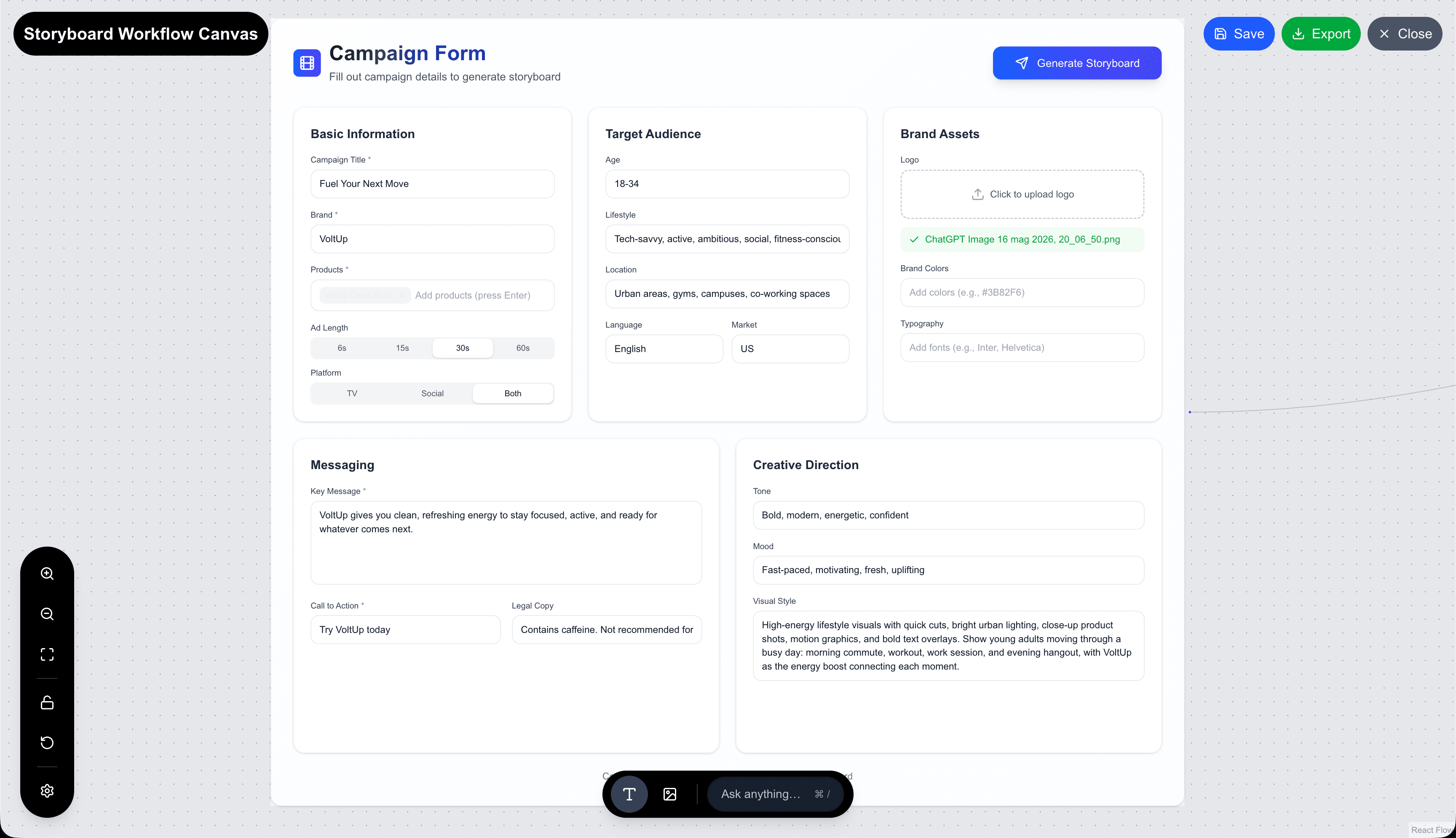 Storyboard Generator overview